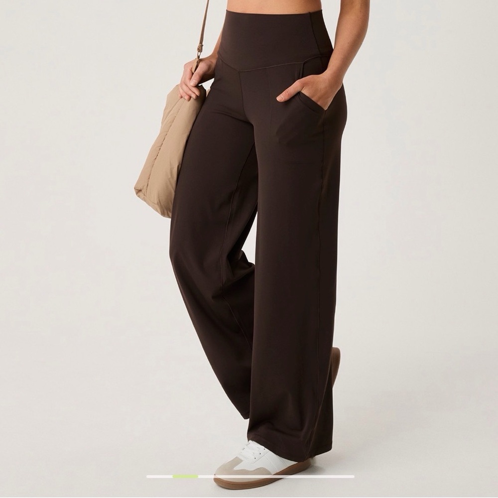 Aerie Real Me XTRA High Waisted Trouser Brown M long